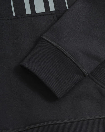Lambretta Stripe Hoodie Black - 489 Raw Menswear