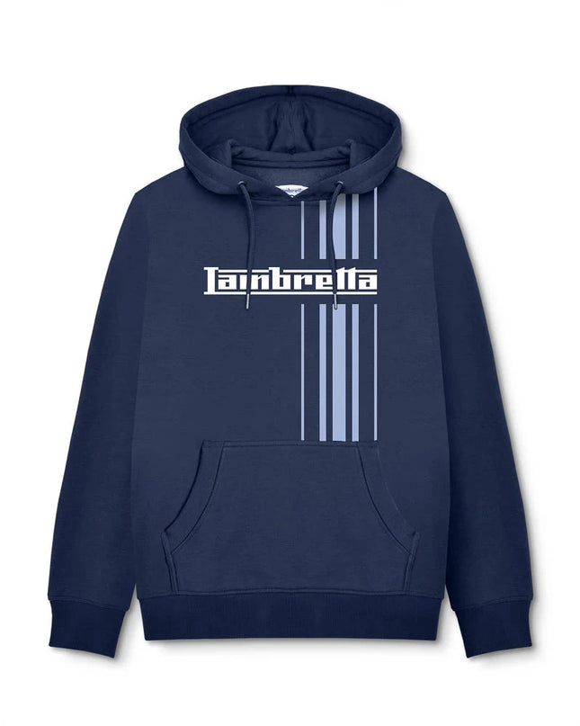 Lambretta Stripe Hoodie Navy - 488 Raw Menswear