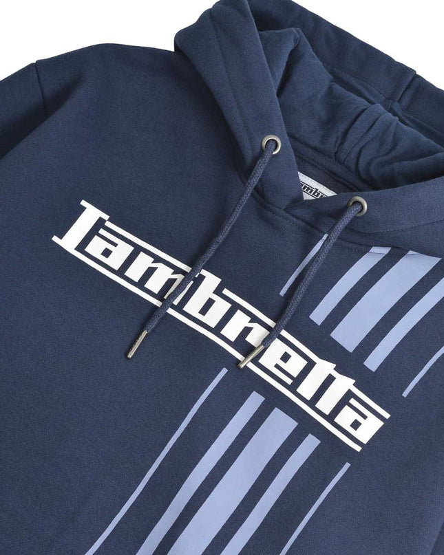 Lambretta Stripe Hoodie Navy - 488 Raw Menswear