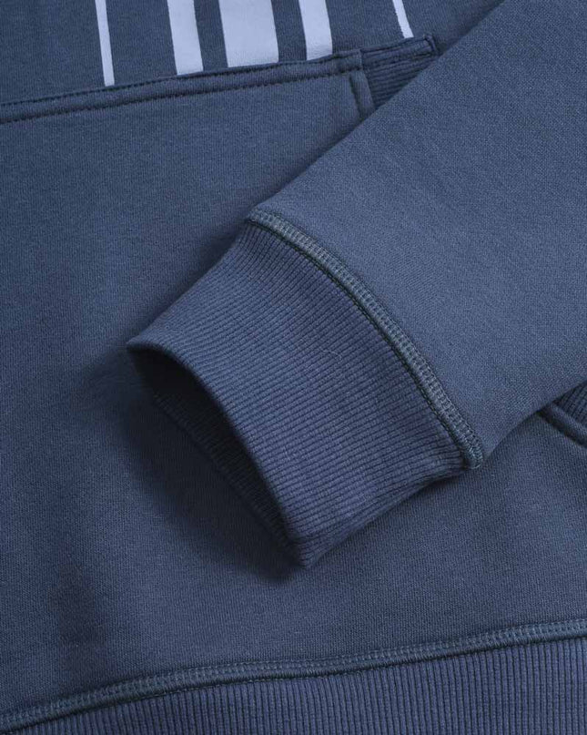 Lambretta Stripe Hoodie Navy - 488 Raw Menswear