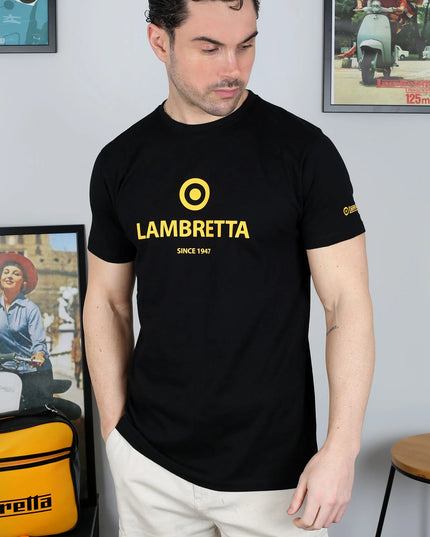 Lambretta Brand Target Tee Black