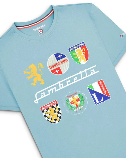 Lambretta Heritage Tee Sky Blue