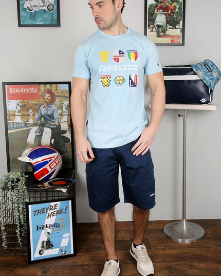 Lambretta Heritage Tee Sky Blue