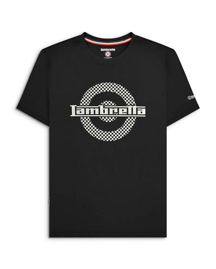 Lambretta Two Tone Target Tee Black