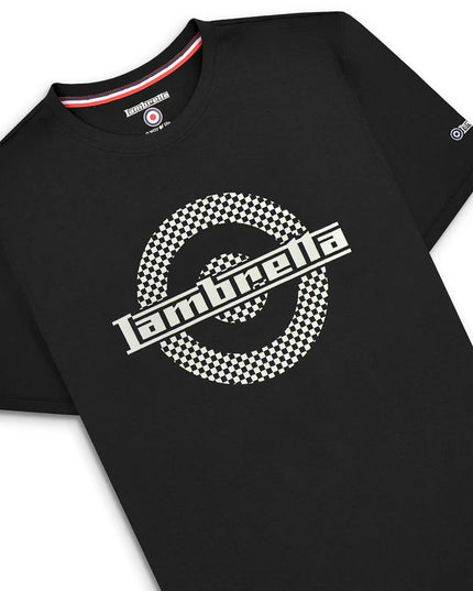 Lambretta Two Tone Target Tee Black