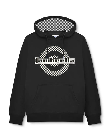 Lambretta Check Target Hoodie Black
