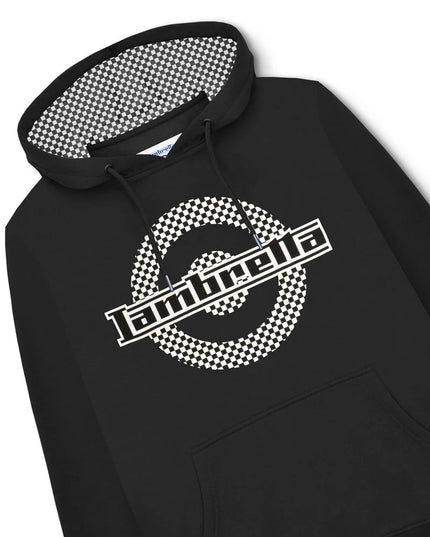 Lambretta Check Target Hoodie Black