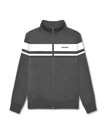 Lambretta Championship Track Top Iron Grey/White