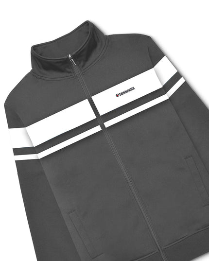 Lambretta Championship Track Top Iron Grey/White