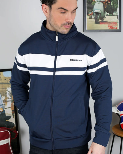 Lambretta Championship Track Top Navy/White - 402
