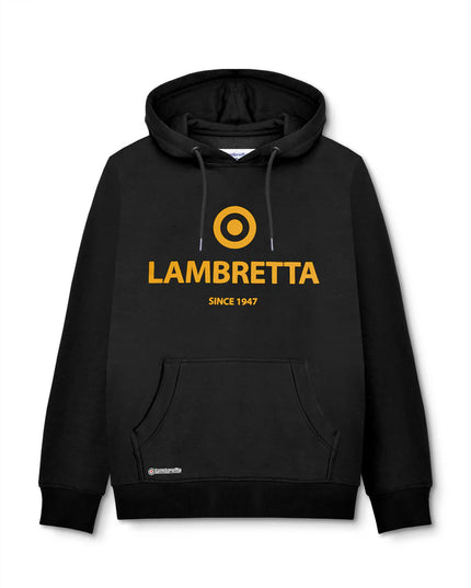 Lambretta Brand Target Hoodie Black/Gold