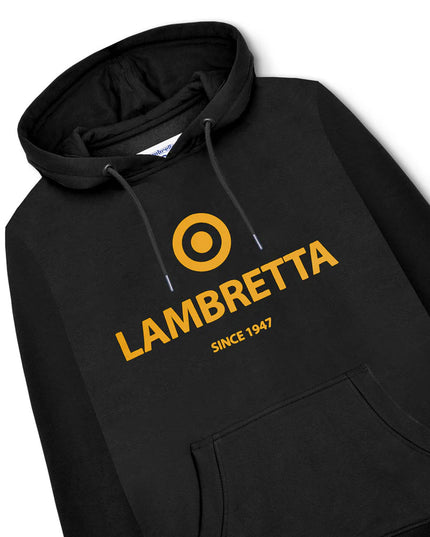 Lambretta Brand Target Hoodie Black/Gold