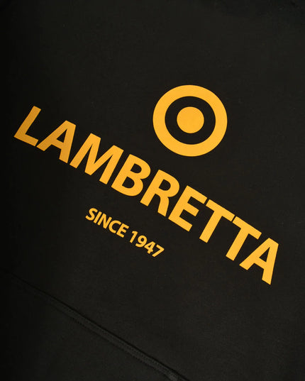 Lambretta Brand Target Hoodie Black/Gold