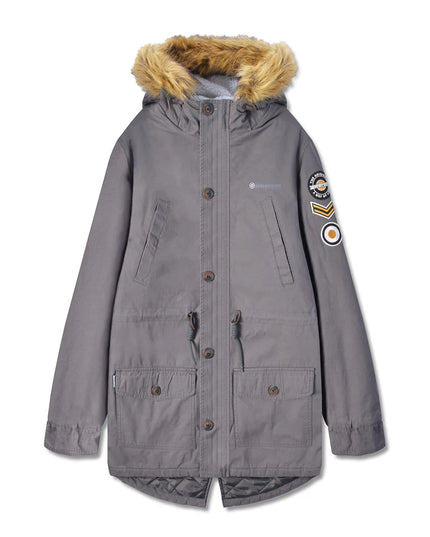 Lambretta Sherpa Lined Parka Iron Grey 