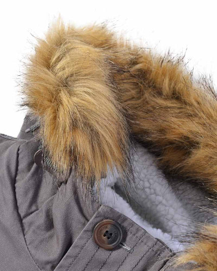 Lambretta Sherpa Lined Parka Iron Grey 