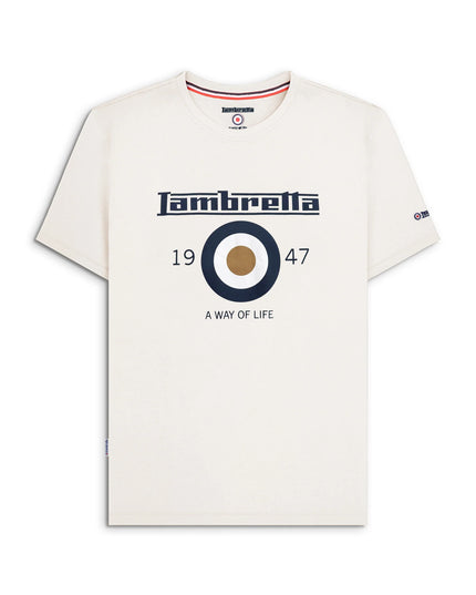 Lambretta Classic Target Tee in Jet Stream