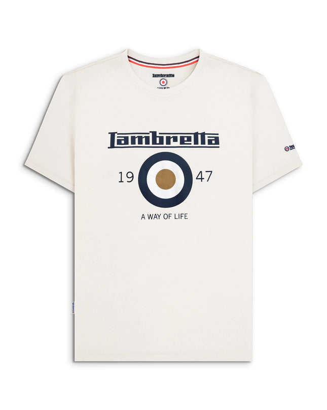 Lambretta Classic Target Tee in Jet Stream