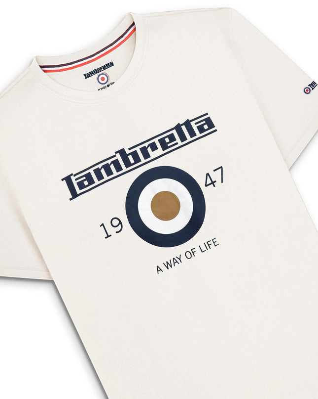 Lambretta Classic Target Tee in Jet Stream