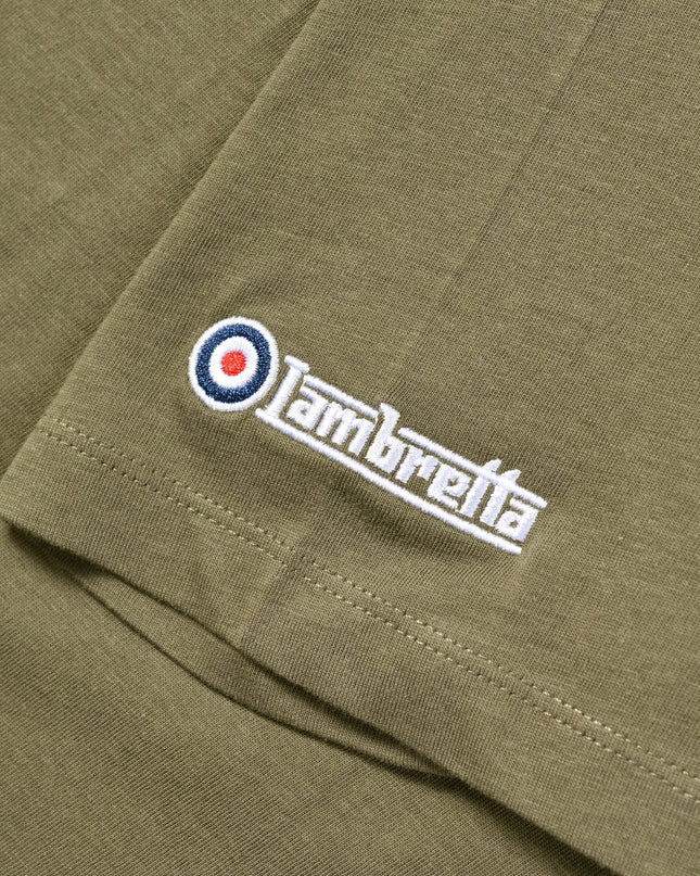 Lambretta Classic Target Tee in Khaki
