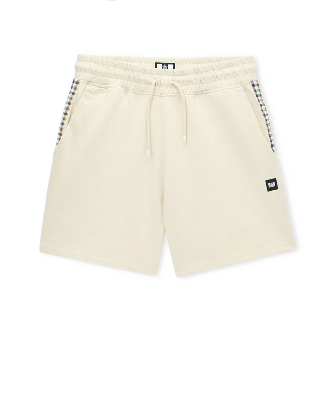 Weekend Offender Missour Check Panelled Shorts Cement