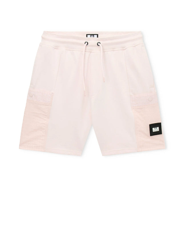 Weekend Offender Chiyoda Large Ripstop Pocket Shorts Soft Pink