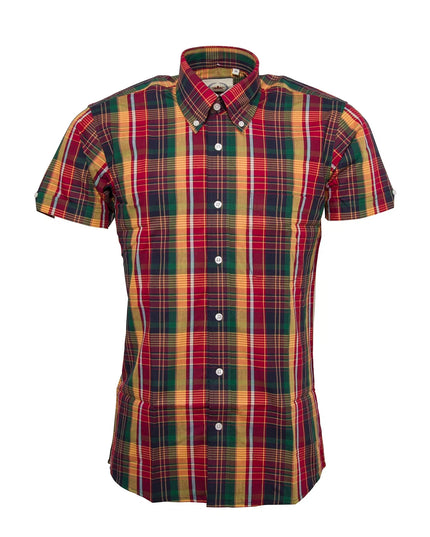 Relco Men's Short Sleeve Check Shirt in Multi