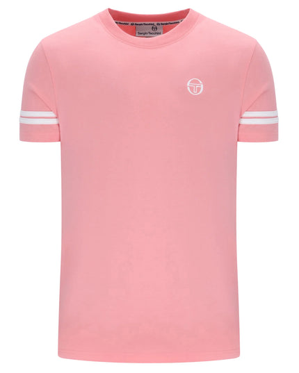 Sergio Tacchini Grello Crew Neck Tee Geranium Pink/White