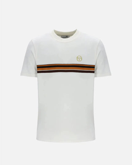 Sergio Tacchini Ayme Velour Tee Gardenia/Gold - 135 Raw Menswear