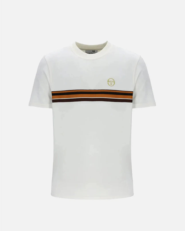Sergio Tacchini Ayme Velour Tee Gardenia/Gold - 135 Raw Menswear