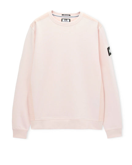 Weekend Offender F Bomb Ripstop overlay Sweater Soft Pink