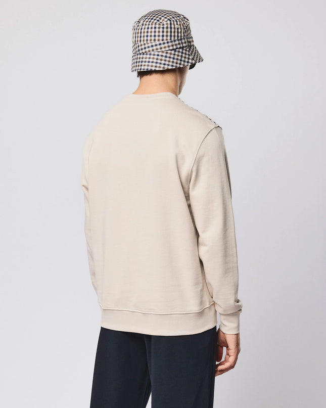 Weekend Offender Beïda Mid House Check Panel Sweater Cement