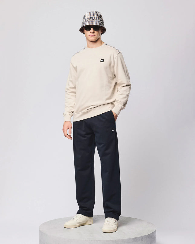 Weekend Offender Beïda Mid House Check Panel Sweater Cement