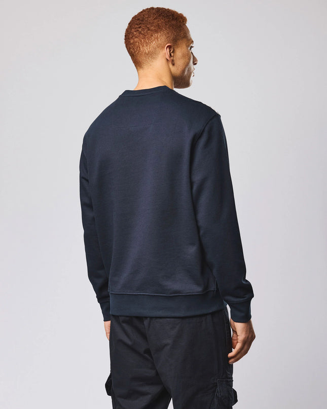 Weekend Offender Beïda Mid House Check Panel Sweater Navy 