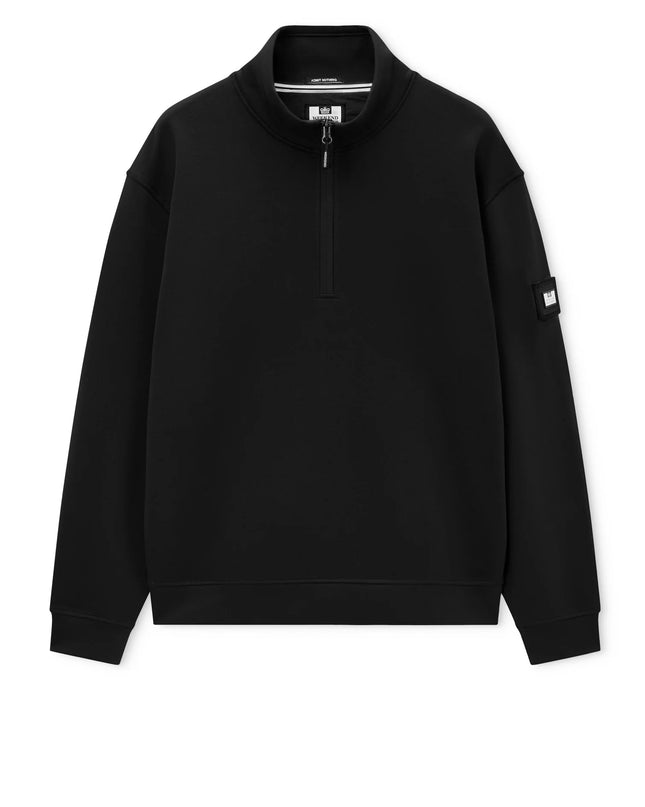 Weekend Offender Kraviz Quarter Zip Sweatshirt in Black 