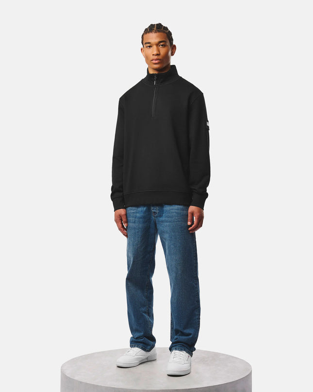 Weekend Offender Kraviz Quarter Zip Sweatshirt in Black 
