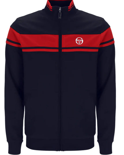 Sergio Tacchini Damarindo Track Top Maritime Blue/Adrenaline Rush