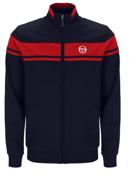 Sergio Tacchini Damarindo Track Top Maritime Blue/Adrenaline Rush