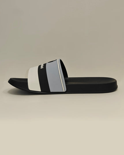 Sergio Tacchini Caspio Sliders in Black/Skyway/White