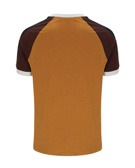Sergio Tacchini Hadow Ringer Tee Pumpkin Spice/Chocolate - 304 Raw Menswear