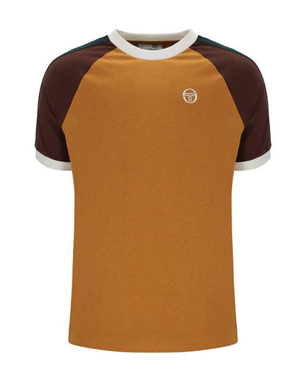 Sergio Tacchini Hadow Ringer Tee Pumpkin Spice/Chocolate - 304 Raw Menswear