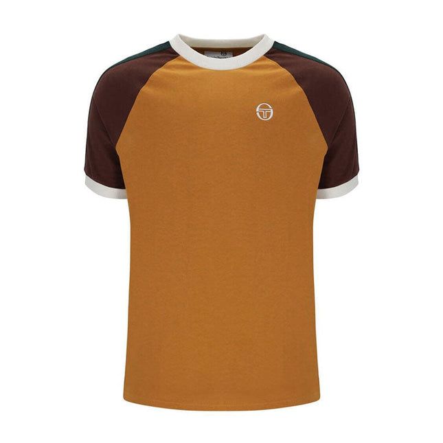 Sergio Tacchini Hadow Ringer Tee Pumpkin Spice/Chocolate - 304 Raw Menswear