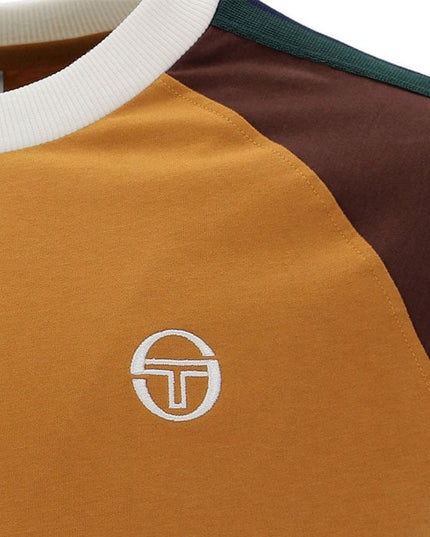 Sergio Tacchini Hadow Ringer Tee Pumpkin Spice/Chocolate - 304 Raw Menswear