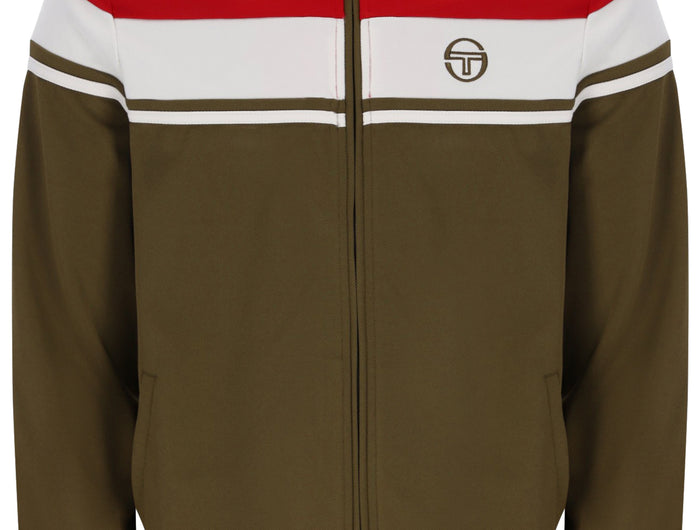 Sergio Tacchini Damarindo Track Top in Adrenaline Rush/Gardenia/Dark Oak