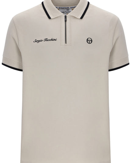 Sergio Tacchini Davide Zip Polo Shirt in Peyote