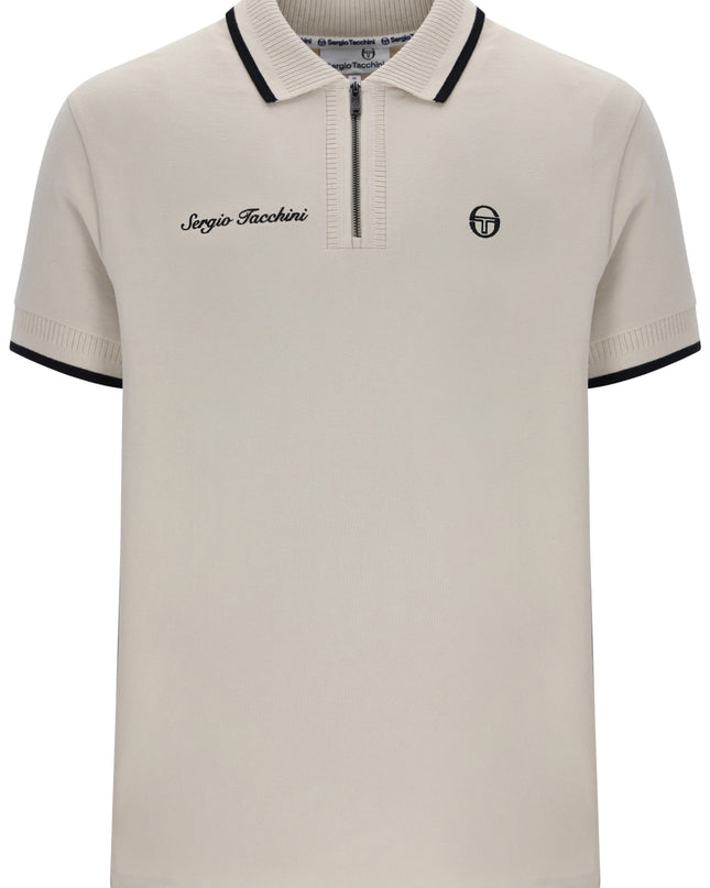 Sergio Tacchini Davide Zip Polo Shirt in Peyote