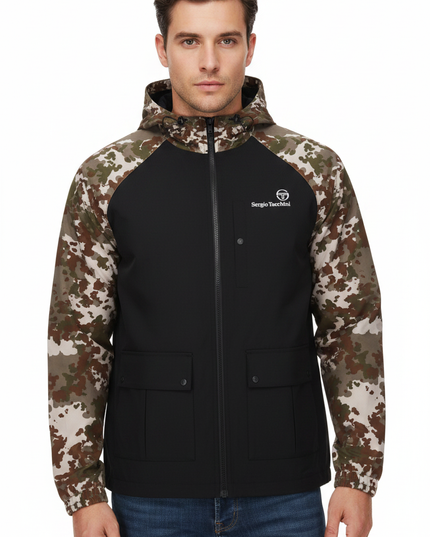 Sergio Tacchini Mancini Hooded Jacket Camo/Black