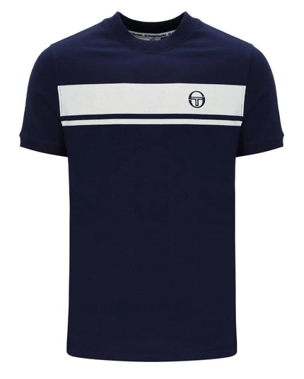 Sergio Tacchini Master Crew Neck Tee in Navy