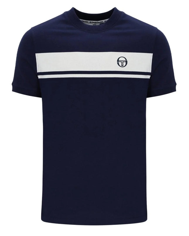 Sergio Tacchini Master Crew Neck Tee in Navy