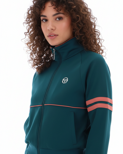 Sergio Tacchini Miss Star Womens Track Top Deep Teal