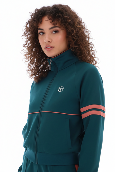 Sergio Tacchini Miss Star Womens Track Top Deep Teal